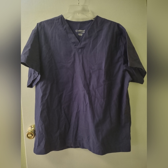 Allheart Basics Med Nurse Medical Professional Uniform Purple Polyester Scrub M - Picture 1 of 4